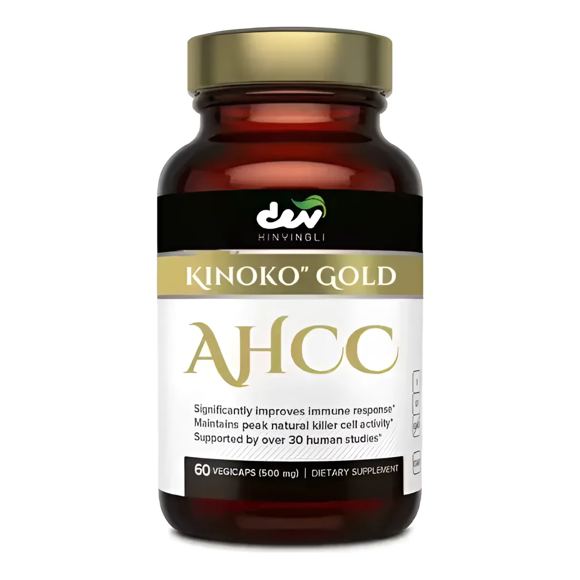 Ahcc Kinoko Gold 1000mg Para Inmunidad y Actividad Celular Negativa 60 caps