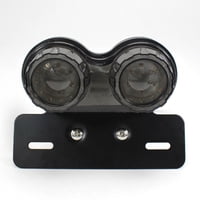 Xusx111 - 10W 20-Led Luz De Cola De Motocicleta Integrada Lámpara De Señal De Giro De Luz De Conducción Y Freno Con Soporte De Matrícula