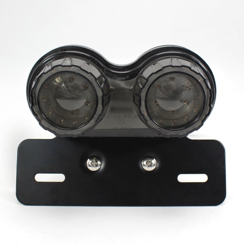 Xusx111 - 10w 20-led Luz De Cola De Motocicleta Integrada Lámpara De Señal De Giro De Luz De Conducción Y Freno Con Soporte De Matrícula