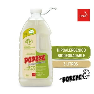 Detergente Líquido Popeye Ecofriendly Matic Pet 3 Lt