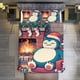 thumbnail image 1 of Christmas Pokmon Snorlax 3 Piece Sets Full/Queen Size - Reversible Microfiber Quilts with Shams Soft Lightweight Bedspread Coverlet Comforter for All Season Bed Sheets, 1 of 4