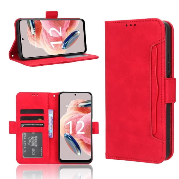 Funda Cartera Magnética para Xiaomi Redmi Note 12 4G- Tarjetero Desmontable, Cuero PU, Soporte