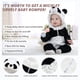 thumbnail image 3 of Mameluco Unisex Para Bebés Costume De Franela De 2 A 6 Meses Negro, 3 of 6