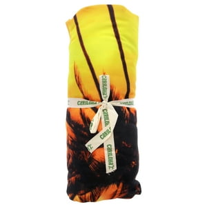 Toalla De Playa Redonda Cariloha Palm Sunset