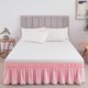 thumbnail image 2 of Falda para Cama Suxumhao con Volantes Rosa Claro Tamaño Full, 2 of 3