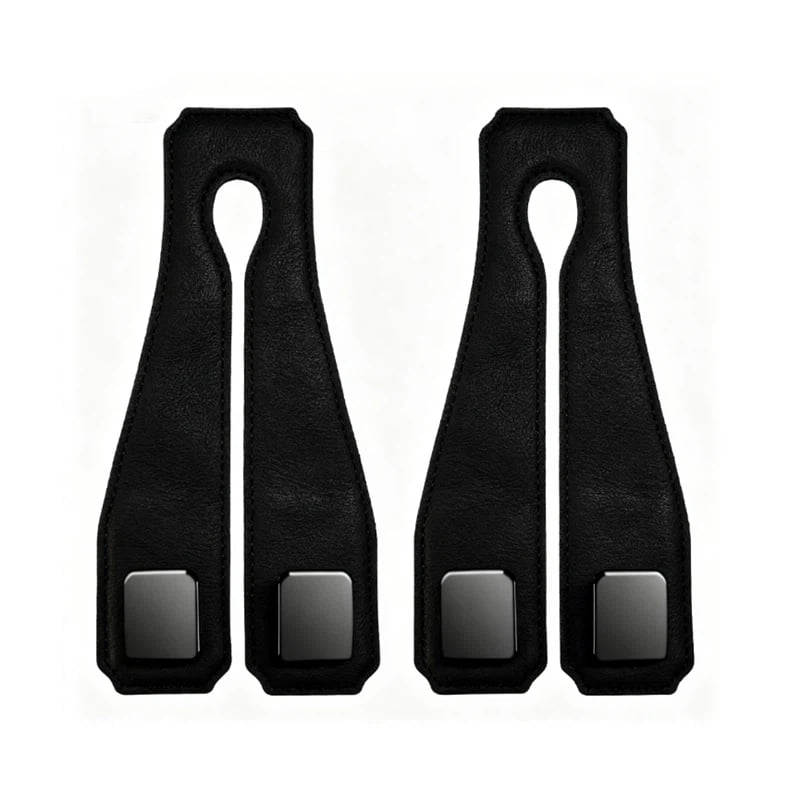 Xusx111 - 2 Pack Ganchos De Almacenamiento Trasero Del Asiento Del Coche - Ganchos De Reposacabezas Para Bolsos Y Bolsos, Universal Oculto Multifuncional (negro)