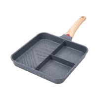 Bothyi - Sartén Para Parrilla Dividida, Sartén Para Asar A La Parrilla Para Desayuno, Sartén Para Huevos Para Hornear