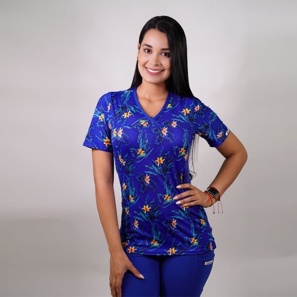 Delantal clinico Mujer Ripholia RIP-2225 tela elasticada