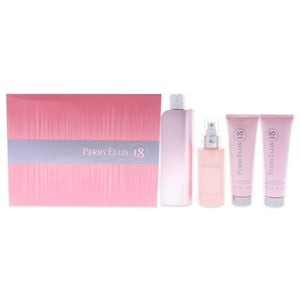 Perry Ellis - De Para Mujer: Set De Regalo En Spray, Loción Corporal, Niebla Corporal, Gel De Baño Y Ducha