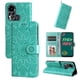 thumbnail image 1 of Funda tipo cartera FOXDOCK para Infinix Hot 11s , diseño girasol en relieve, cuero PU, cierre magnético, soporte y tarjetero, 1 of 5