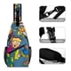 thumbnail image 3 of Poder Cohete Riñonera Bandolera con Estampado Integral para Hombres y Mujeres, Bolso Cruzado Gráfico de Tendencia, Mochila de Hombro Streetwear para Ciclismo y Deportes, Riñonera Versátil Casual, 3 of 6