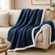 thumbnail image 3 of Manta Martiné Flannel Sherpa 127x152 cm Azul marino, 3 of 3