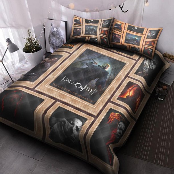 Michael Myers V Quilt Duvet Cover Set Doona Cover Home Textiles 3-Piece Bedding Set