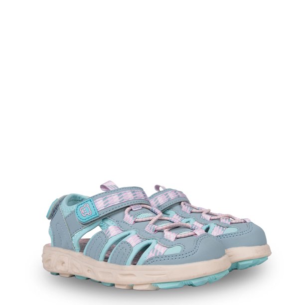 Sandalia Outdoor Niña Cerrada con Velcro Celeste Pillin
