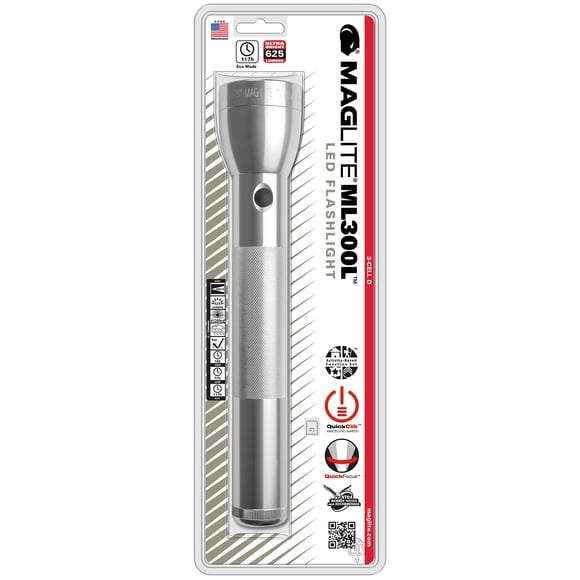 Linterna MagLite ML300L LED con enfoque ajustable y resistente al agua