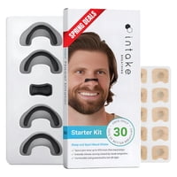 Intake - Kit Para Principiantes De Tiras Nasales, 30 Unidades, Color Negro