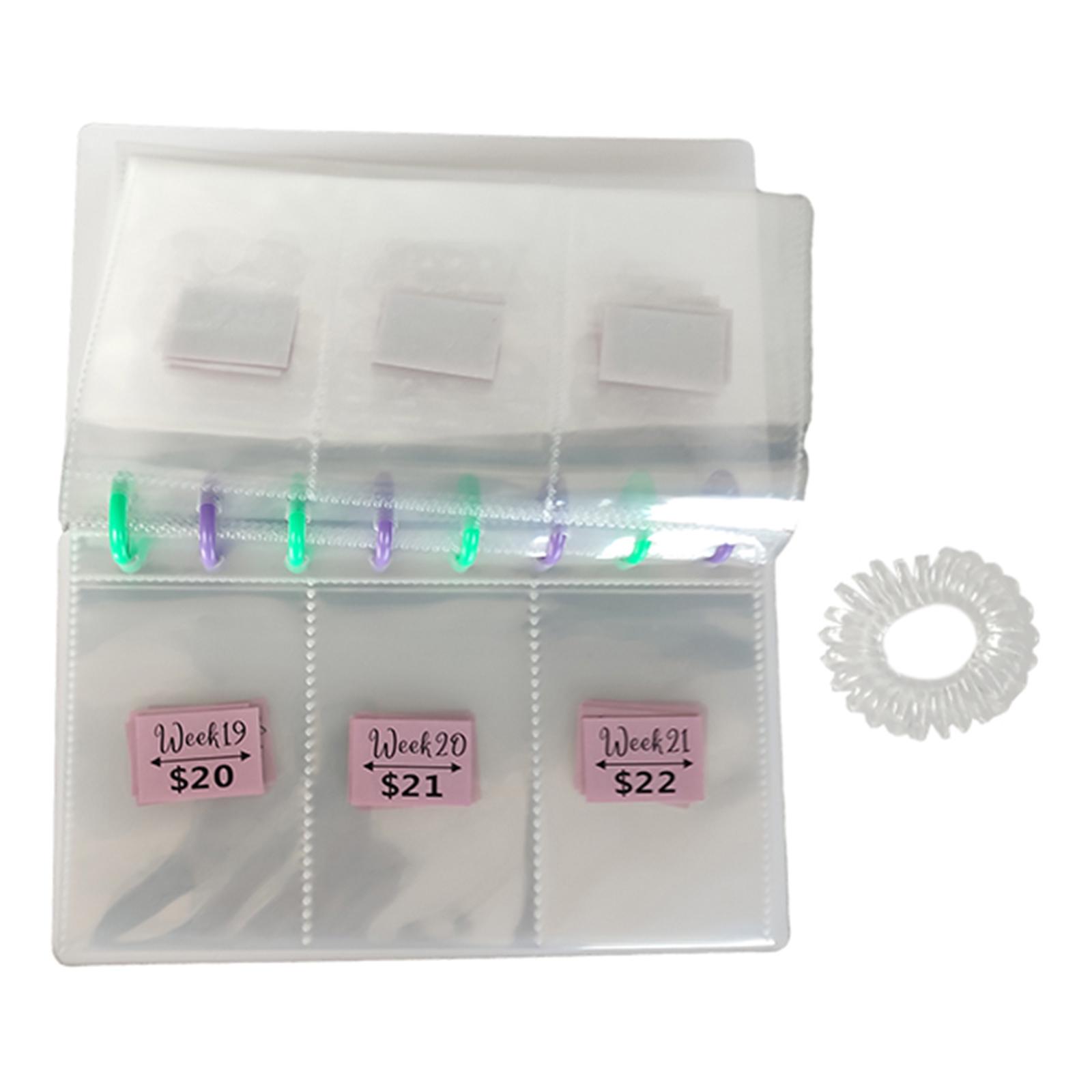 Magideal - Carpeta De Desafíos De Ahorro De Dinero De 52 Semanas, Organizador De Efectivo De Libro De Presupuesto Reutilizable, Carpeta De Ahorro De Dinero Para