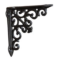 Bothyi - Soporte De Estante Decorativo Para El Hogar De Hierro Con Tornillos Soporte De Estante De Pared De Montaje En Pared S
