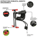 thumbnail image 2 of Silla Para Bicicleta Niño Asiento Delantero Bebé Universal, 2 of 5