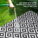 thumbnail image 4 of Alfombra Kalafun 274 cm x 366 cm Negro y Blanco de Plástico, 4 of 7