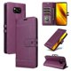 thumbnail image 1 of Premium Wallet Case for Xiaomi Poco X3/X3 Pro with Card Slots & Kickstand, Flip Cover Purple, 1 of 6