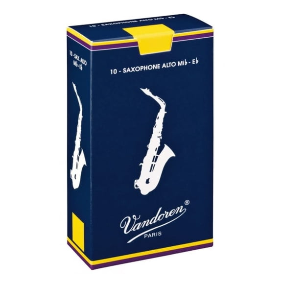 Cañas para saxofón alto Vandoren Traditional Grosor 3.5 (x10)