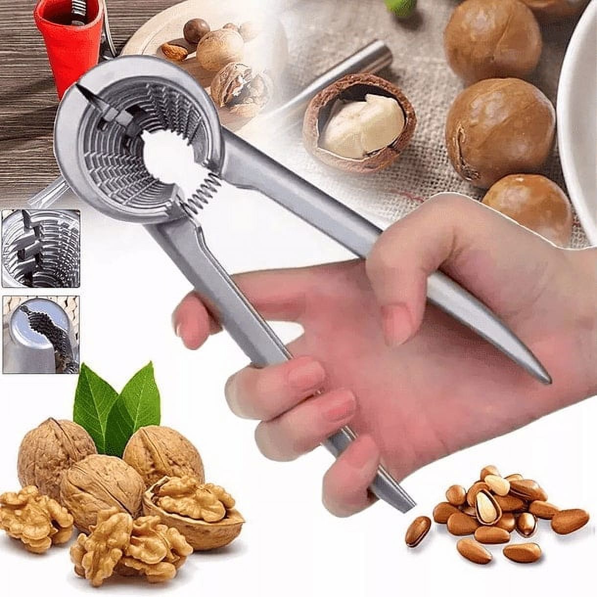 Leonimport - Abridor Pelador Cortador De Nuez Tipo Alicate Cocina