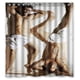thumbnail image 1 of Cortina de ducha para baño con ganchos, tamaño 66 x 72 pulgadas, 1 of 3