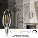 thumbnail image 3 of Bombillas LED para candelabro TJOY, regulables, 4,5 W (paquete de 12), 2700 K, 3 of 7