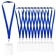 thumbnail image 1 of Lanyards WEZEBEL de 12 unidades, azules, con cierre de seguridad y porta credencial impermeable, 1 of 6