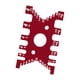 thumbnail image 4 of Calibrador de cola de milano, calibre de tarjeta, aluminio, multifuncional, ligero, de alta precisión, para carpintería, enrutador, , regla de m Rojo, 4 of 5