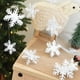 thumbnail image 2 of Adornos colgantes de copos de nieve navideños de invierno, 12 copos de nieve blancos grandes y brillantes en 3D para Navidad, fiestas de Año Nuevo, decoración del hogar, 2 of 6