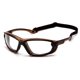 thumbnail image 1 of Gafas de seguridad Carhartt Toccoa con montura negra/tostada y lentes transparentes, 1 of 1