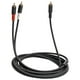 thumbnail image 3 of RCA A 2RCA Subwoofer Cable Y Adaptador Divisor Para Amplificador De Auriculares 1m, 3 of 5