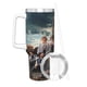 thumbnail image 3 of Gen V Vaso aislado de acero inoxidable con asa, diseño temático, regalo para familia, amigos y fans; incluye pajita y encaja en el portavasos estándar, 40 oz, 3 of 6
