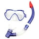thumbnail image 4 of Snorkel Mask Set Máscara De Buceo De Fácil Respiración Para Nadar Deportes Acuáticos Azul, 4 of 5