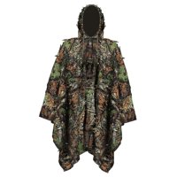 Magideal - Traje Ghillie Para Hombre 3D Leafy, Chaqueta Transpirable Con Capucha, Ropa De Camuflaje, Trajes De Cosplay Para Juego, Observación De Aves, Pavo, Caz