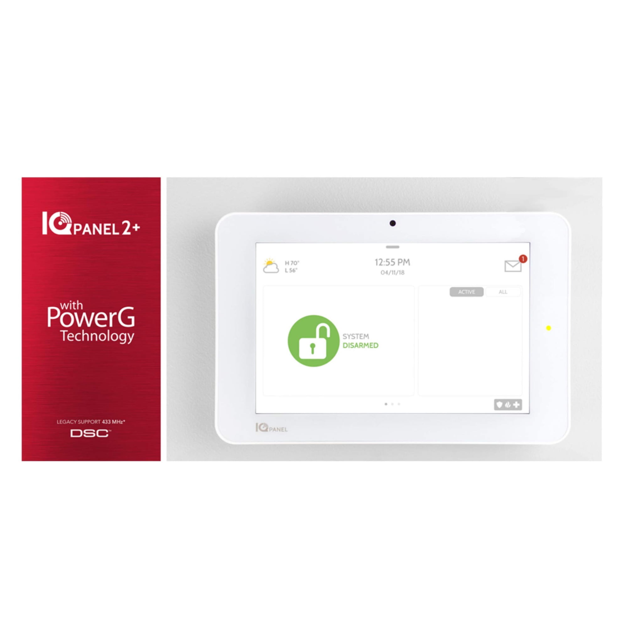 Panel De Seguridad Qolsys Iq Panel 2 Plus Powerg Con Soporte Heredado