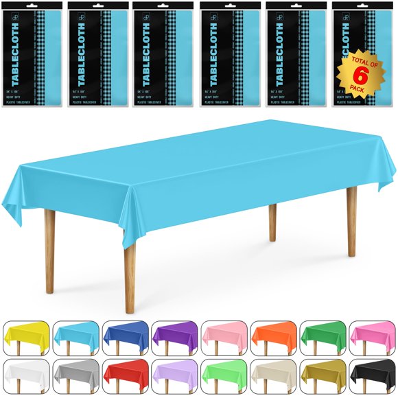 Mantel DecorRack Pack de 6 Turquesa 137x274 cm