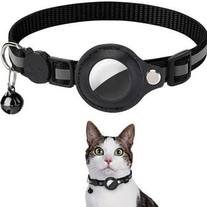 Vanan - Correa Con Funda Para Airtag Negro Gato / Perro