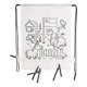 thumbnail image 1 of Mochila Infantil Para Colorear Con Ceras Incluídas Blanco, 1 of 1