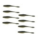 thumbnail image 2 of 8 Piezas De Señuelos De Pesca Suaves De Gusano Para Lubina, Salmón, Trucha, Negro Y Dorado, 2 of 3