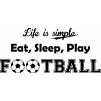 Rienda Libre Graphics - Decomural Eat Sleep Play Football Ws-51255