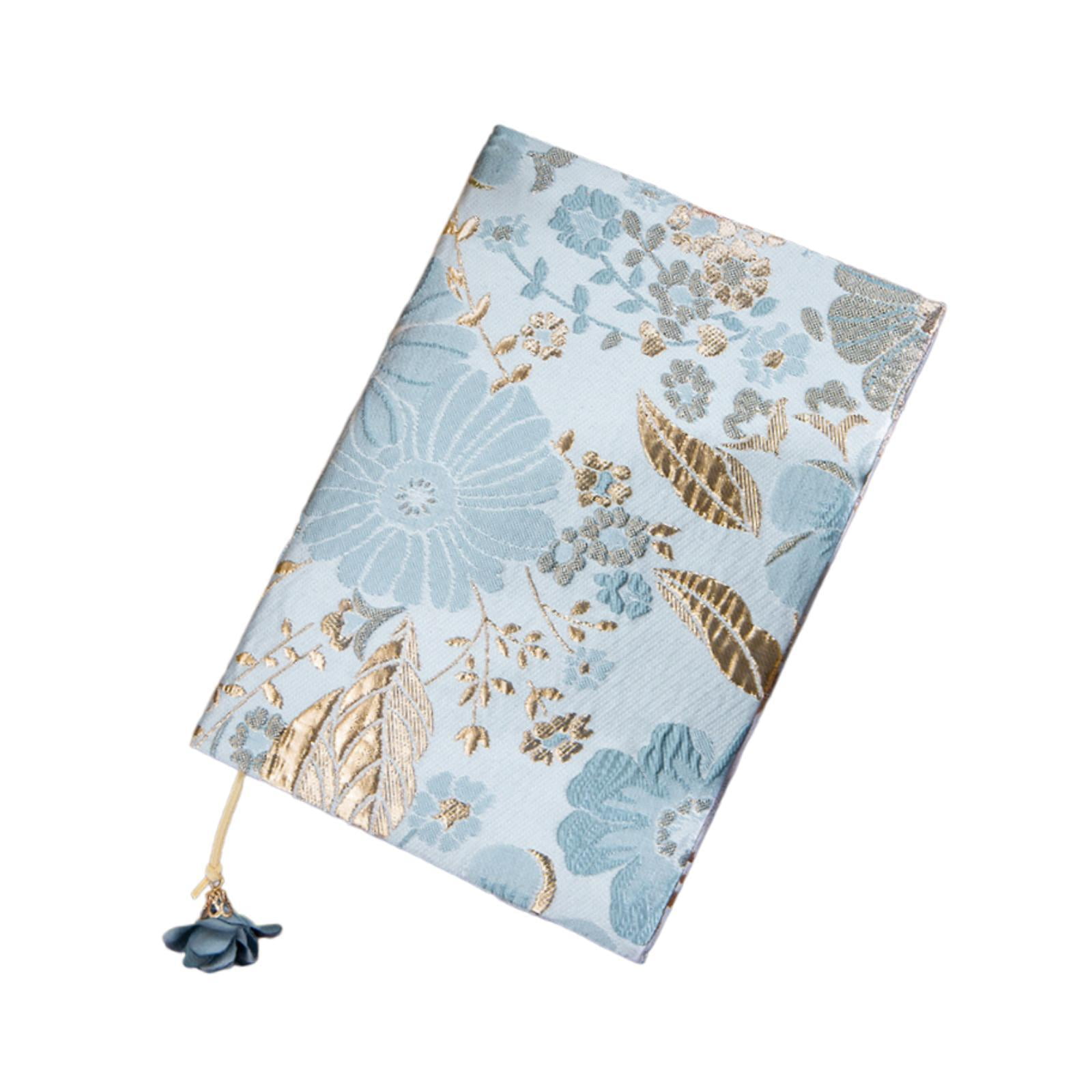 Magideal - Funda De Libro, Funda De Diario, Tela Suave, Reutilizable, Elástica, Elegante, Para Planificador, Funda De Libro, Protector De Novela Para Álbumes De Azul