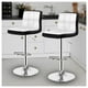 thumbnail image 3 of Pack 2 Silla Piso Bar Taburete Con Respaldo Blanco y negro, 3 of 3