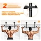 thumbnail image 4 of Barra de dominadas ONETWOFIT 107 cm, capacidad 350 lb (159 kg), 4 of 8