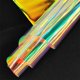 thumbnail image 2 of Tela de vinilo PVC 30 x 135 cm, transparente iridiscente holográfica, 2 of 6