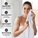thumbnail image 3 of Juego de toallas de baño HOMEXCEL con forma de gofre de microfibra, paquete de 4 unidades, 140 x 70 cm, color blanco, 3 of 7