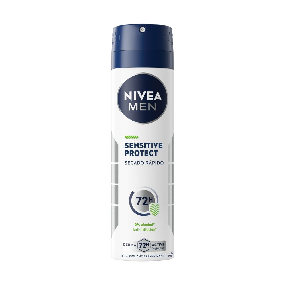 Desodorante Hombre Spray Sensitive Protect Pack 2 2 Un de 150 ml c/u Nivea