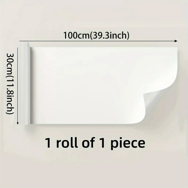 1 Roll, Plastic Oil Proof Wall Sticker Wallpaper, Thick Kitchen Backsplash Wall Protector Transparent Self-Adhesive Sticker, Matte Clear Waterproof Oil-Proof Scratch Resistant Paper For Kitchen Cupboa